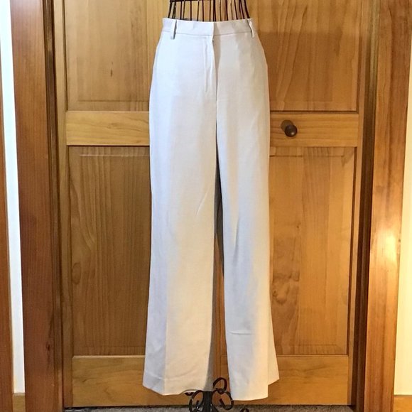 Carlisle ~ Beige Wide Leg Dress Pants - Picture 1 of 3